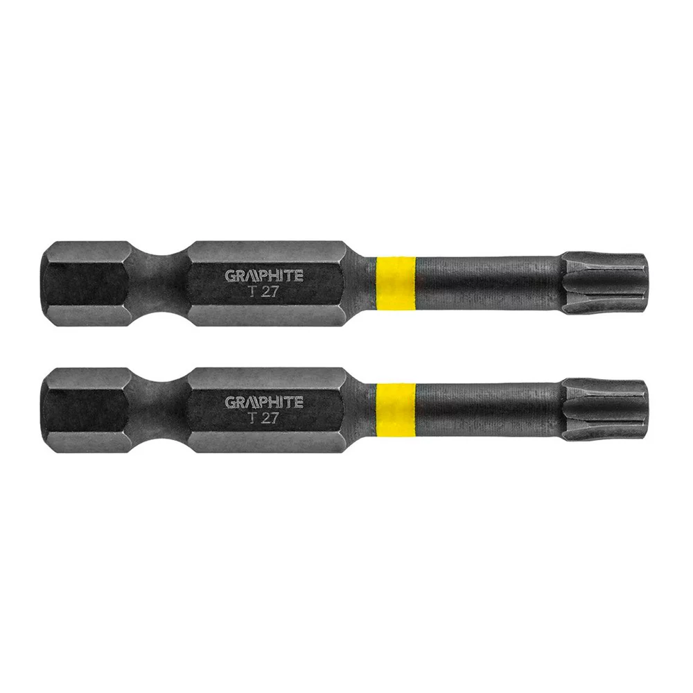 Биты GRAPHITE ударные TX27 x 50 мм 2 шт (56H527) Биты GRAPHITE ударные TX27 x 50 мм 2 шт (56H527)