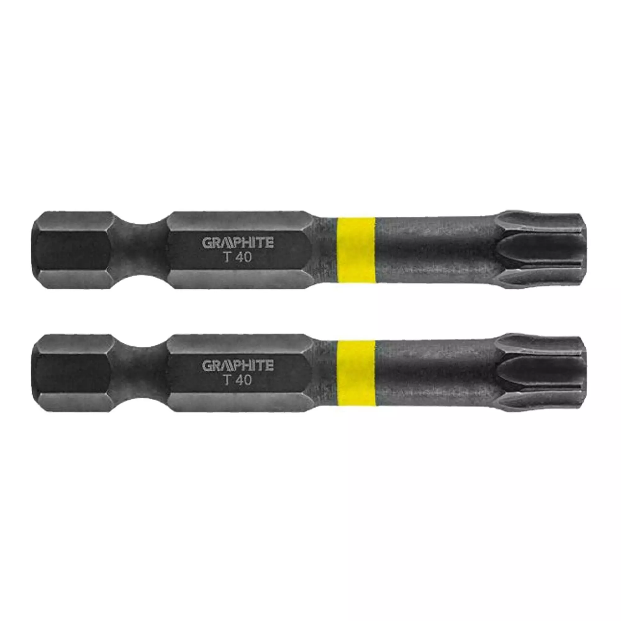 Биты GRAPHITE ударные TX40 x 50 мм 2 шт (56H529) Биты GRAPHITE ударные TX40 x 50 мм 2 шт (56H529)