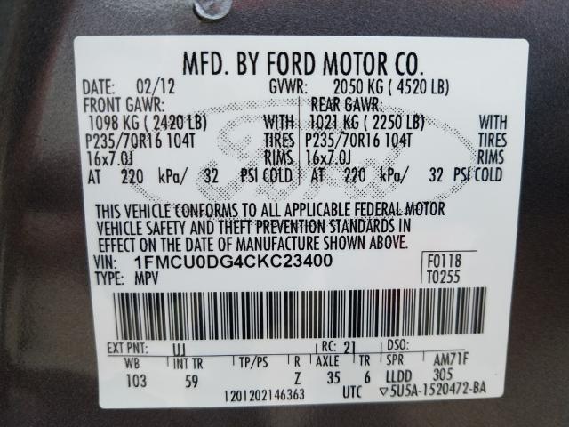 Ford Escape XLT 2012