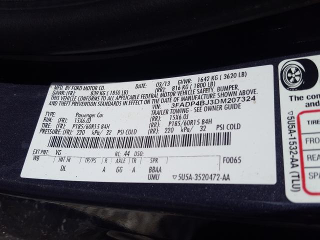 Ford Fiesta SE 2013