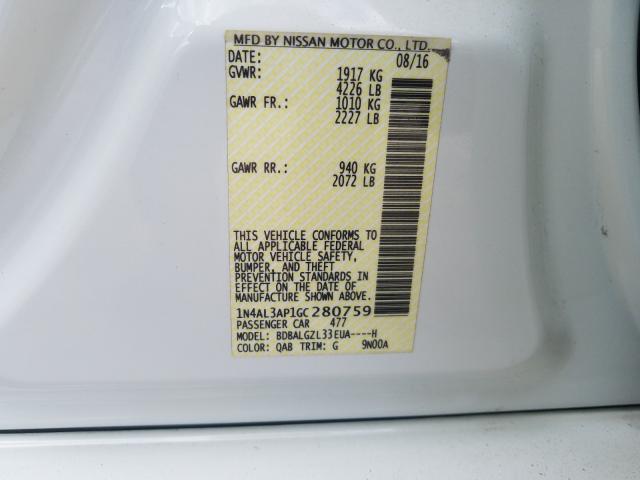 Nissan Altima 2.5 2016