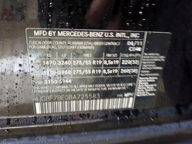 Mercedes-Benz GL 450 4matic 2011