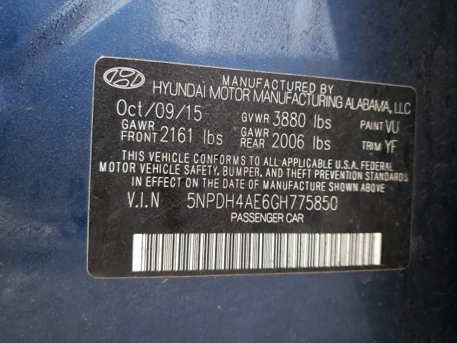 Hyundai Elantra SE 2016