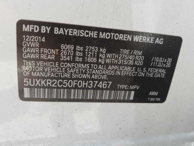 BMW X5 SDRIVE3 2015