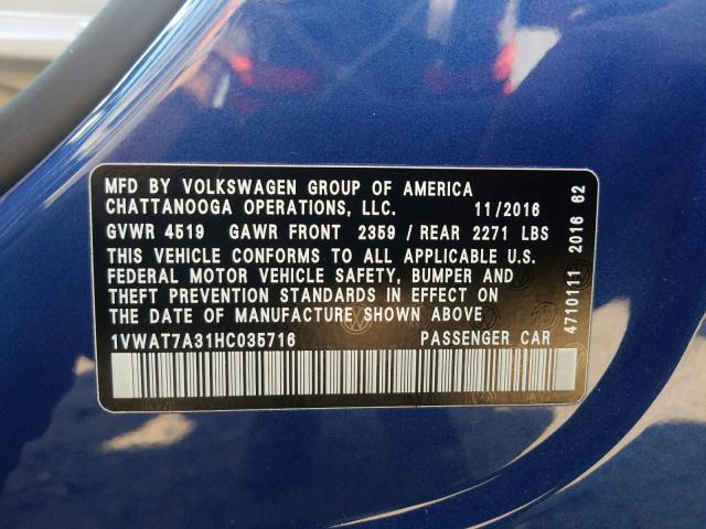 Volkswagen Passat S 2017