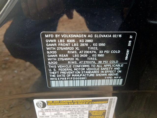 Volkswagen Touareg V6 2015