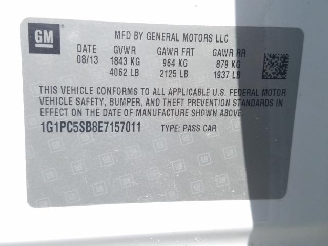 Chevrolet Cruze LT 2014