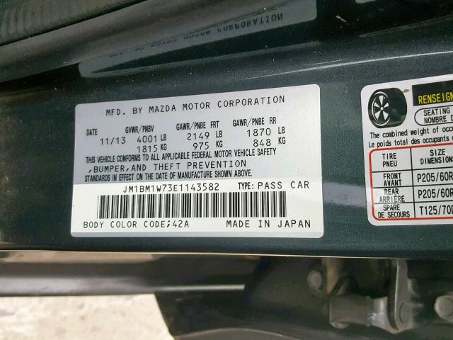 Mazda 3 Grand Touring 2014