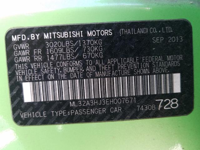 Mitsubishi Mirage DE 2014
