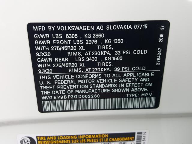 Volkswagen Touareg TD 2016