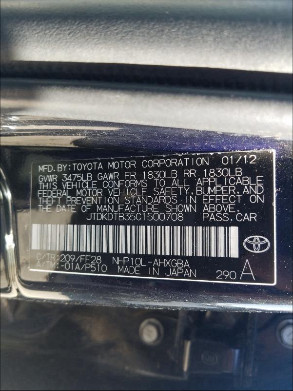 Toyota Prius C 2012