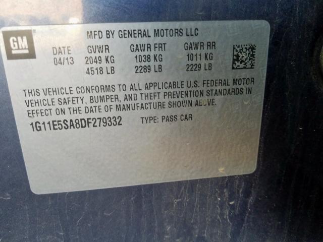 Chevrolet Malibu 2LT 2013