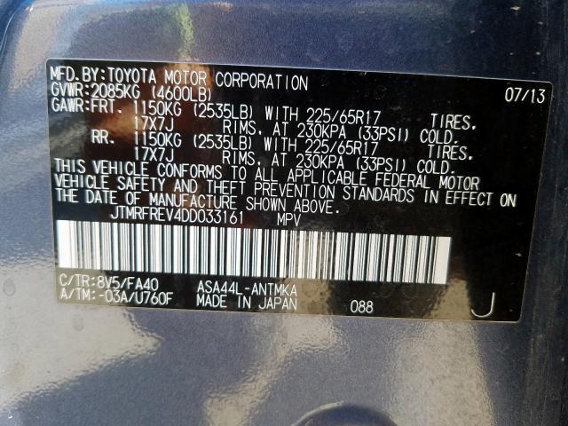 Toyota Rav4 XLE 2013