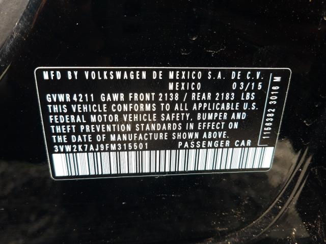 Volkswagen Jetta Base 2015