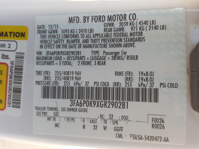 Ford Fusion Titanium 2016