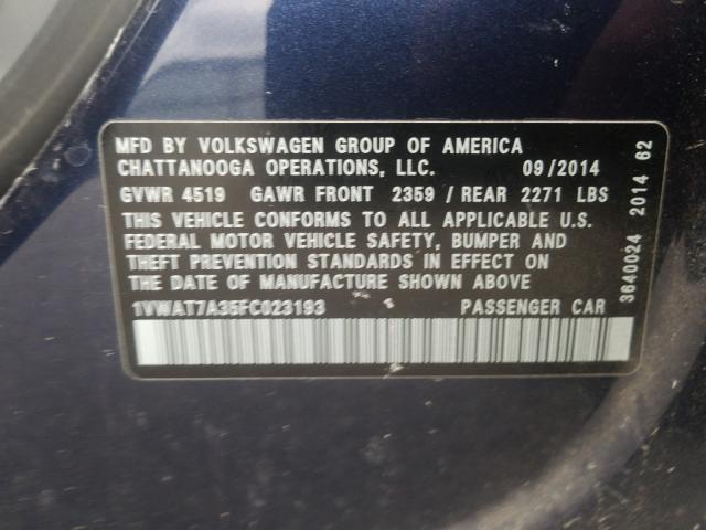 Volkswagen Passat S 2015