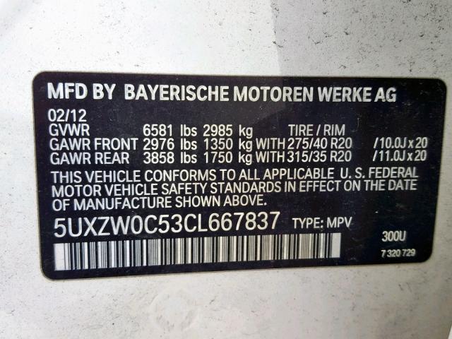 BMW X5 XDRIVE3 2012