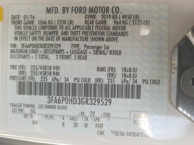 Ford Fusion SE 2016