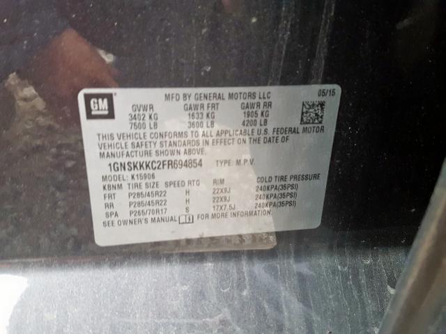Chevrolet Suburban K 2015