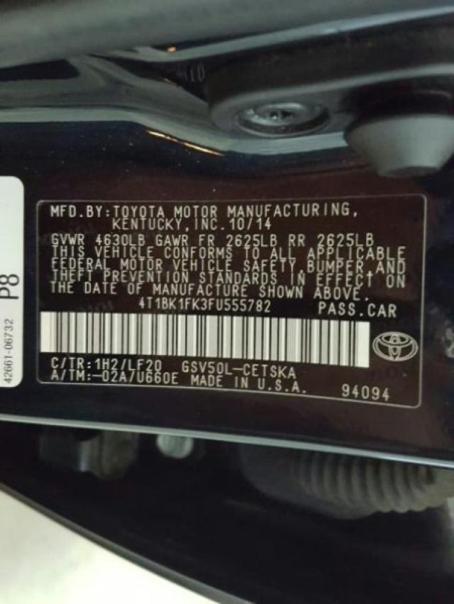 Toyota Camry XSE 2015