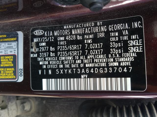 KIA Sorento LX 2013