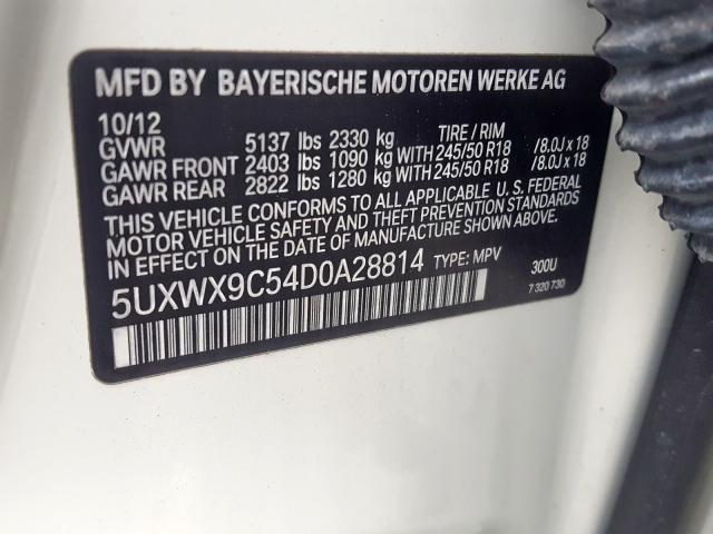 BMW X3 XDRIVE2 2013