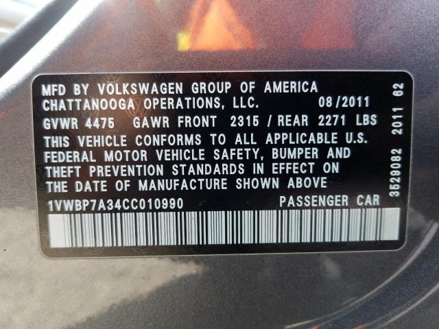 Volkswagen Passat SE 2012