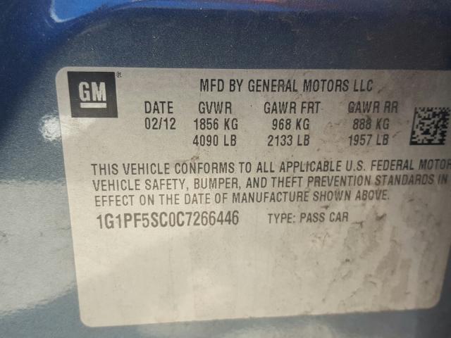 Chevrolet Cruze LT 2012