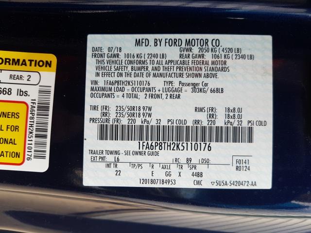 Ford Mustang 2019