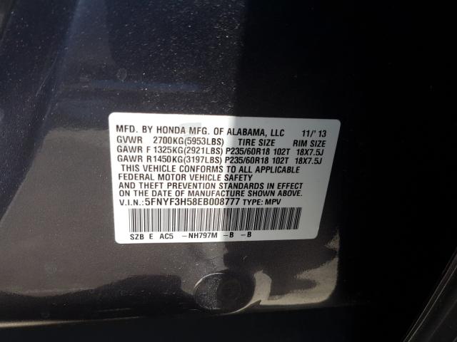 Honda Pilot EXL 2014