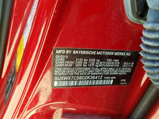 BMW X3 XDRIVE3 2016