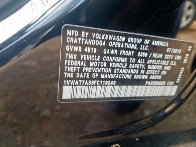Volkswagen Passat S 2015
