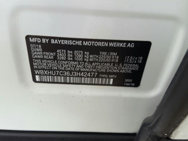 BMW X1 SDRIVE2 2018