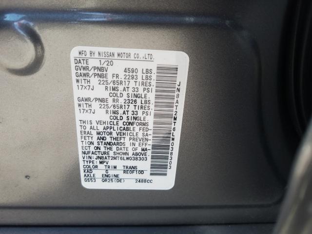 Nissan Rogue S 2020
