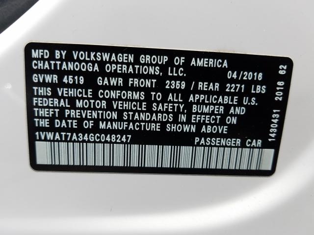 Volkswagen Passat S 2016