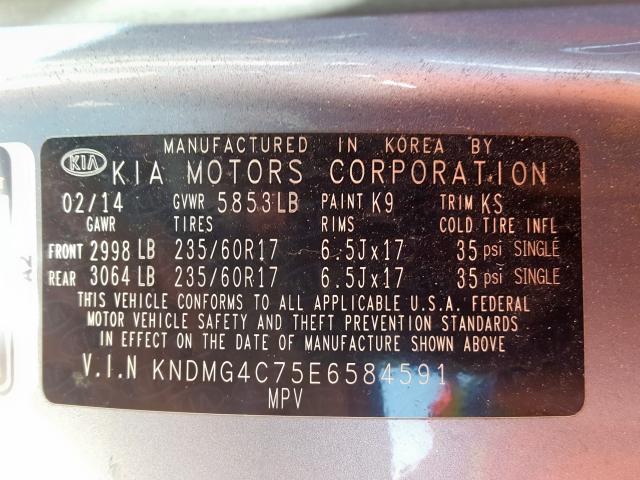 KIA Sedona LX 2014