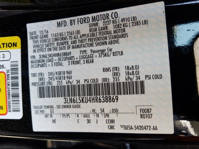 Lincoln MKZ Hybrid 2017