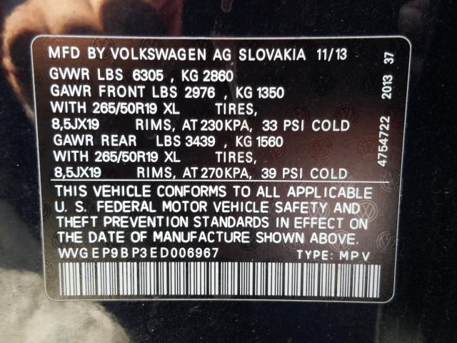 Volkswagen Touareg V6 2014