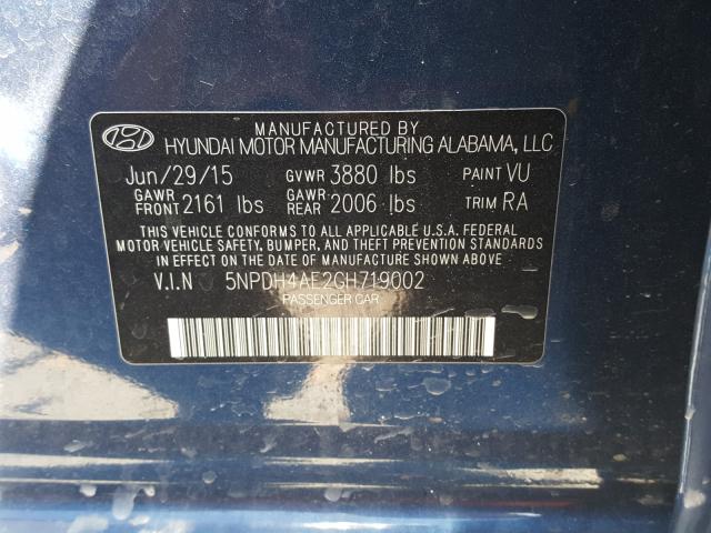Hyundai Elantra SE 2016
