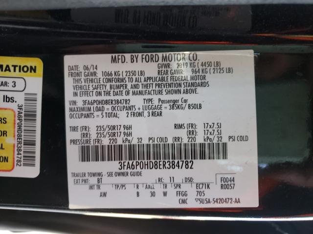 Ford Fusion SE 2014