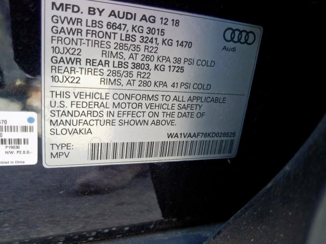 Audi Q7 Prestige 2019