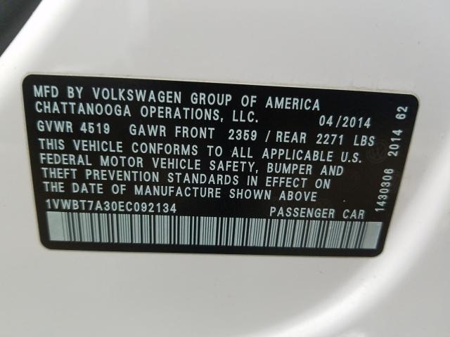 Volkswagen Passat SE 2014