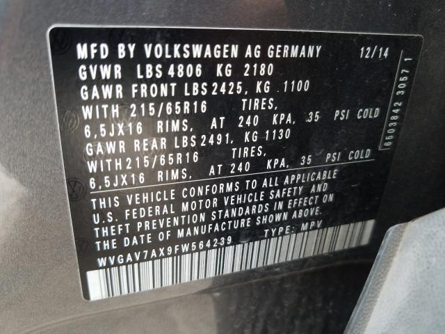 Volkswagen Tiguan S 2015