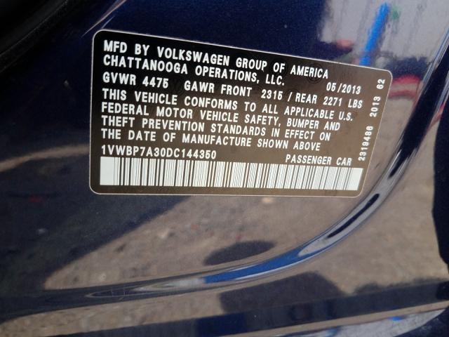 Volkswagen Passat SE 2013