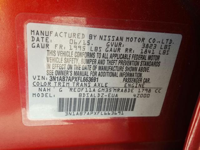 Nissan Sentra S 2015
