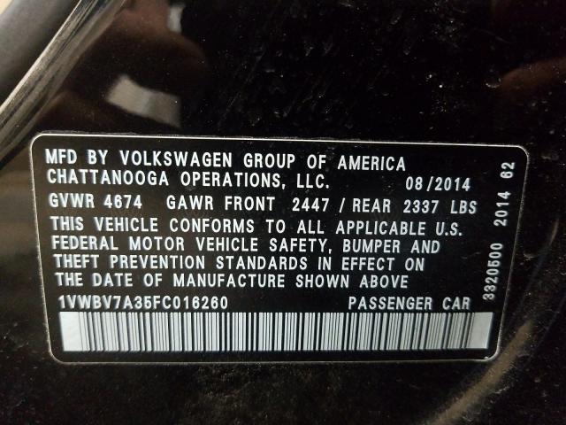 Volkswagen Passat SE 2015