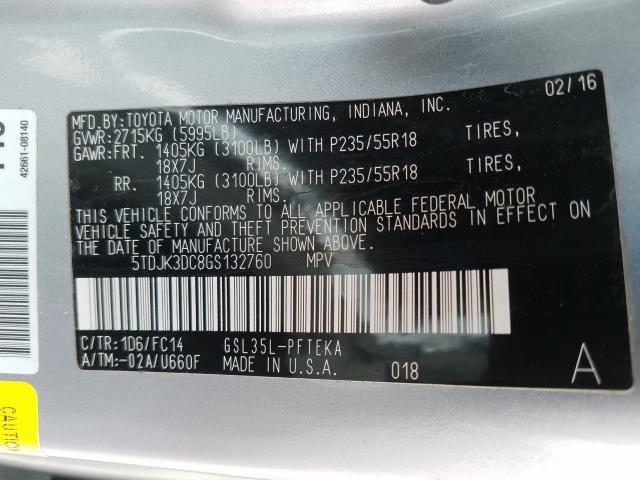Toyota Sienna LE 2016