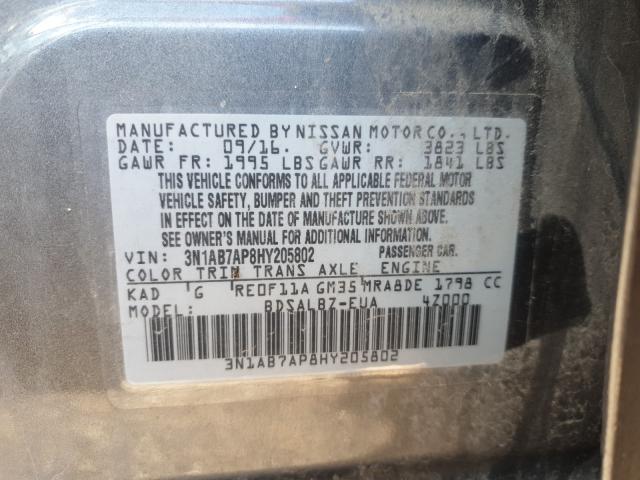 Nissan Sentra S 2017