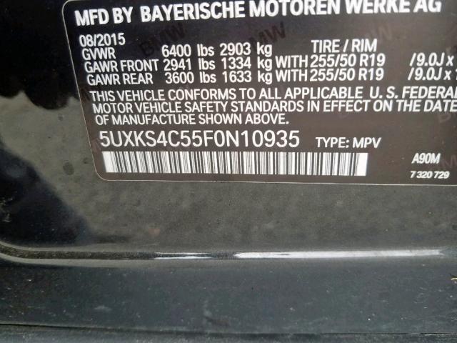 BMW X5 XDRIVE3 2015
