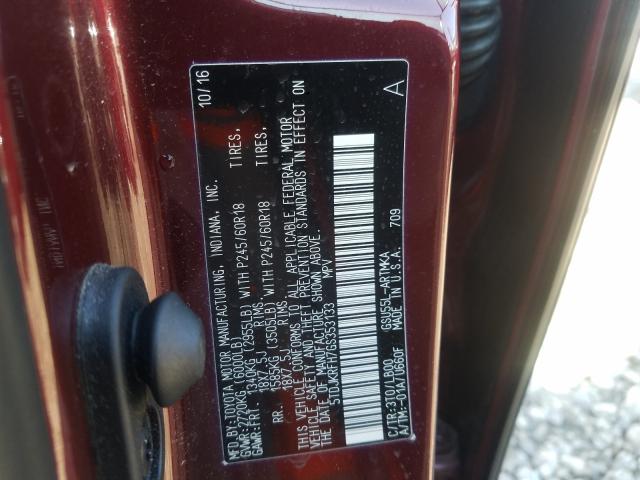 Toyota Highlander 2016